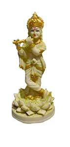 Romi Krishna |with basuri for puja ghar or for car Dashboard : Amazon ...