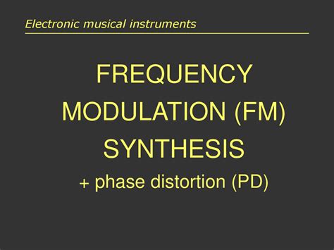 Image result for Frequency modulation FM Synthesis