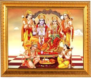 PrintShare Religious Image of Bhagwan Ram, Sita , Laxman and Hanuman ...