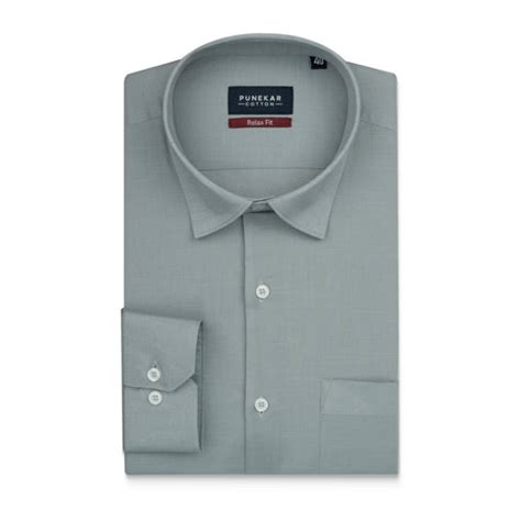 Grey Color Solid Cotton Linen Shirt For Men – Punekar Cotton