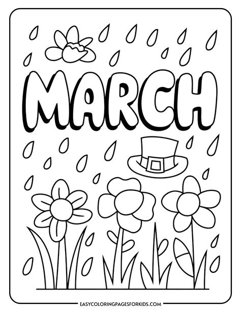 Coloring Pages For March