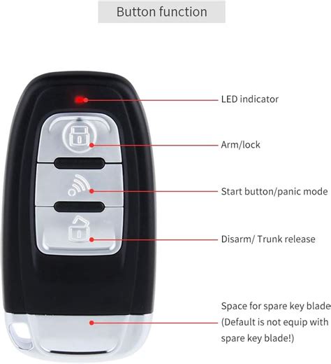 Buy EASYGUARD EC003 Smart Key PKE Passive Keyless Entry Car Alarm ...