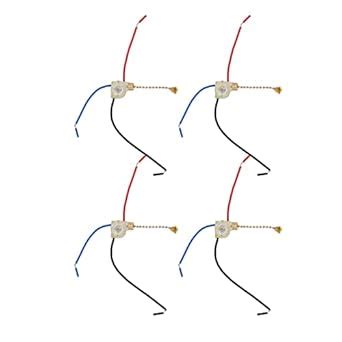 Replacement Lamp Pull Chain Switch, Easy to Use 4Pcs Easy Installation ...