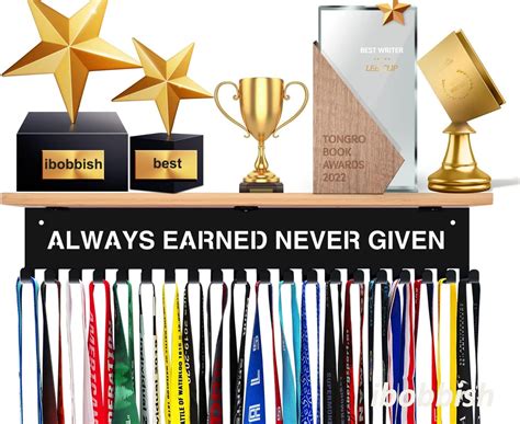 IBobbish Premium Trophy and Medal Display Shelf 16inchL,Metal India | Ubuy