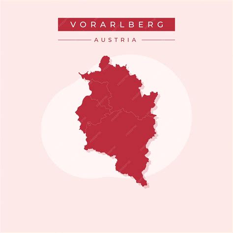 Premium Vector | Vector illustration vector of Vorarlberg map Austria