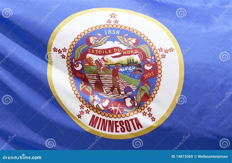 Minnesota State Flag stock image. Image of saint, flag - 14873569