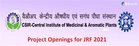 CSIR-CIMAP Invites for the Post of JRF