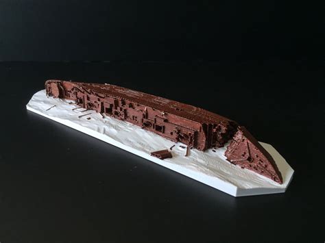 HMHS Britannic Wreck Model Underwater Model Britannic Wreck - Etsy Israel