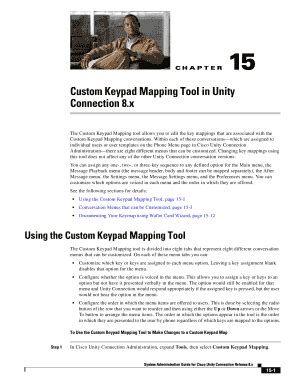 Fillable Online Custom Keypad Mapping Tool in Cisco Unity Connection 8 ...