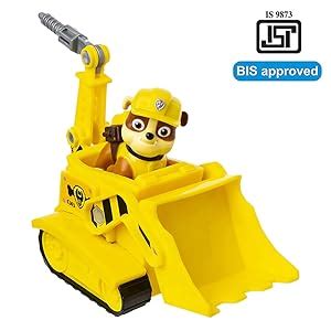 Buy Paw Patrol Rubble'S Diggin' Bulldozer With Collectible Figure For ...