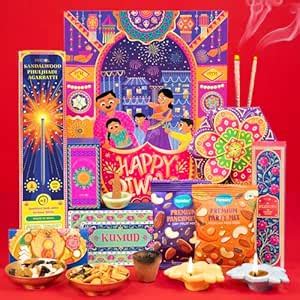 Phool Shubh Deepawali Gift Box | Diwali gift Hamper with Dry Fruits ...