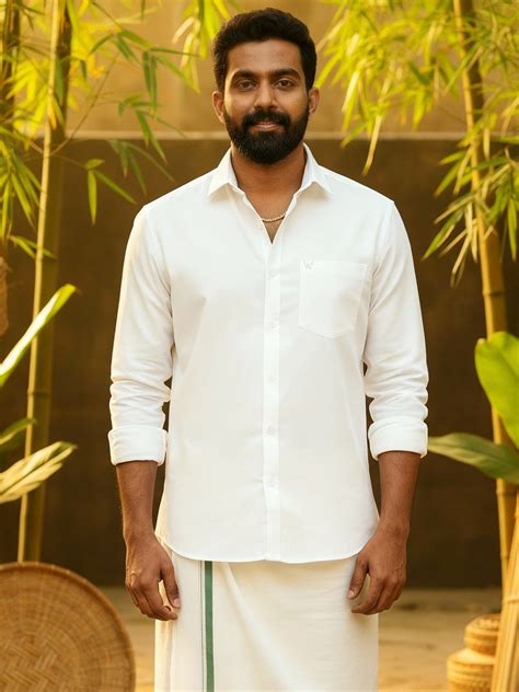 New Men's Premium Bamboo Cotton White Shirt - Regular Fit ...