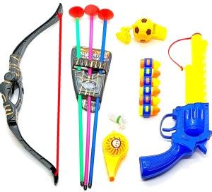 Dynamic Retail Global Gun Toys for Boys With Bullets, Archery Bow ...