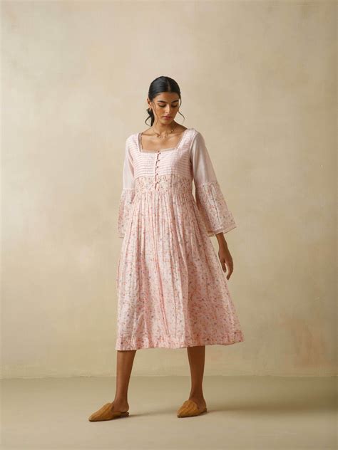 Wellspring Pleat Midi Dress: Elegant Summer Dress