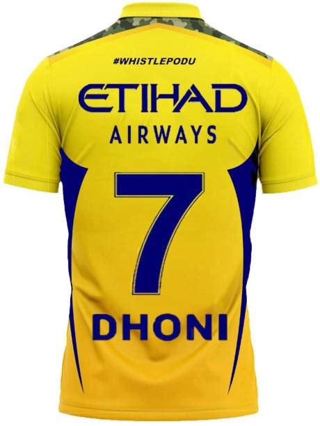 Ms Dhoni T Shirt Jersey - Buy Ms Dhoni T Shirt Jersey online at Best ...
