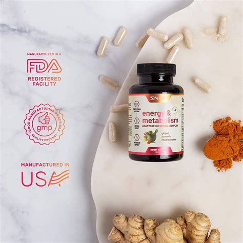 Buy Snap Supplements Natural Energy & Metabolism Booster - Healthy ...
