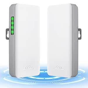 5.8G Wireless Bridge, 2Pack PTMP WiFi PTP Point to Point Access Outdoor ...