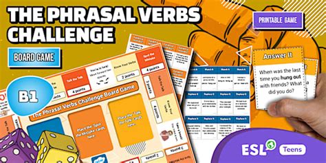 Phrasal Verbs Challenge Board Game [Teens, B1]