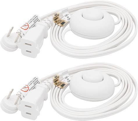 Amazon.com: FIRMERST Foot Switch Extension Cord 6 Feet for Floor lamp ...