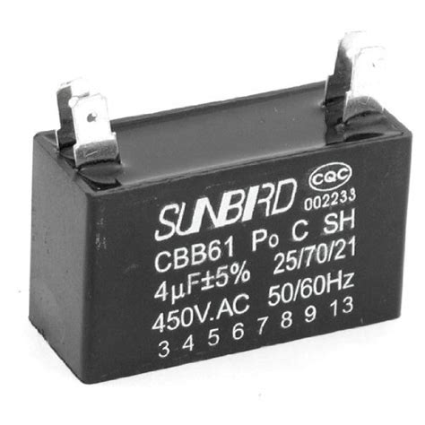 Alcoa PrimeBlack 450V 4uF 4-pin Rectangle Air Conditioner Washing ...