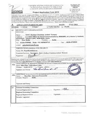 Fillable Online Project Application Form 2015 Fax Email Print - pdfFiller