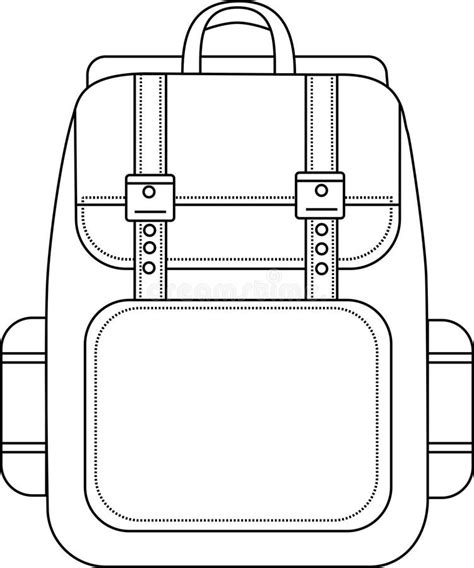 Backpack Coloring Pages for Kids Printable School Bag Outline ...