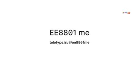 EE8801 me — Teletype