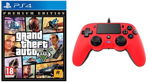Buy Grand Theft Auto V - Premium Edition (PS4)+Nacon Wired Compact ...