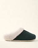 Cozy Lined Wool Mule Slippers | Garnet Hill