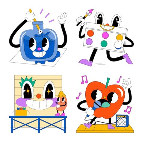 Cartoon drawing set Images - Free Download on Freepik