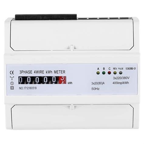 LiebeWH Electric Meter KWh Meter 3 Phase 4 Wire LED DIN-Rail India | Ubuy
