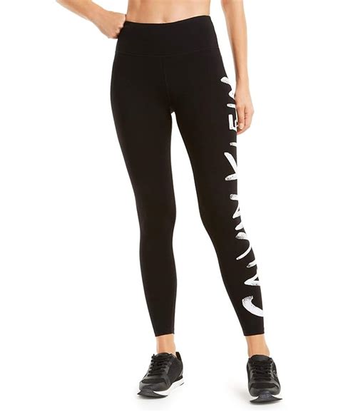 Calvin Klein Performance Brushed-Logo Leggings, Black XS : Amazon.in ...