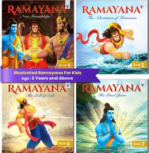 Ramayana Book For Kids | Part 4 To 7 | Illustrated Picture Story Book ...