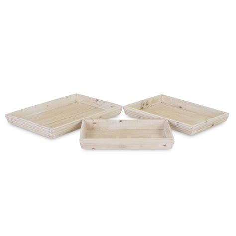 Cheung's Trays and Caddies 13.5-in x 19-in Brown Rectangle Serving Tray ...