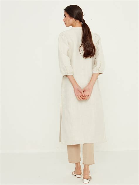 Buy Mandarin Pintuck Straight Kurta | Ladies Kurta Online : Ancestry