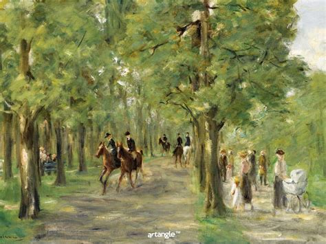 Artangle Max Liebermann - Path in the Tiergarten with Riders and ...