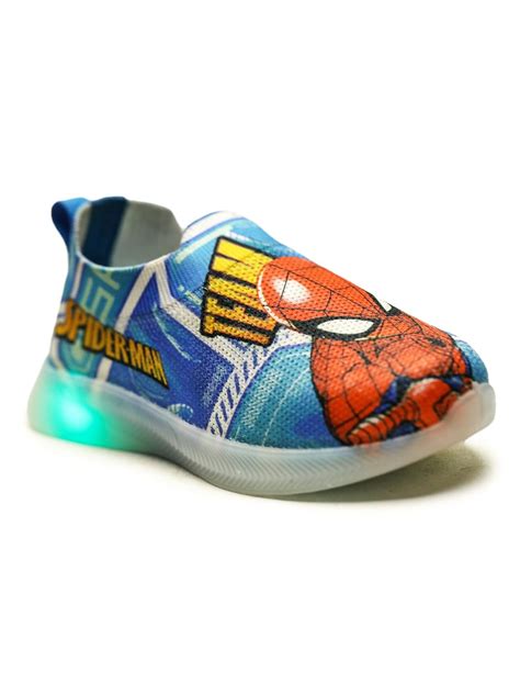 Buy toothless Marvel Spiderman Kids Boys Sky Blue Casual Shoes-Sky Blue ...