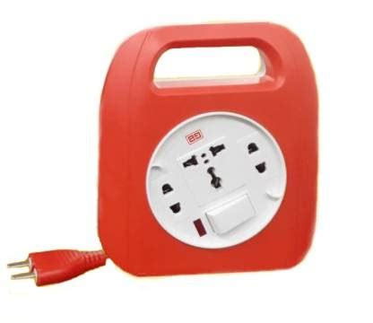 Luxuria 2 Pin Flex Box 5 Mtr. with Handle, Indicator & International ...