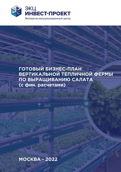 Готовый бизнес-план вертикальной тепличной фермы по выращиванию салата ...