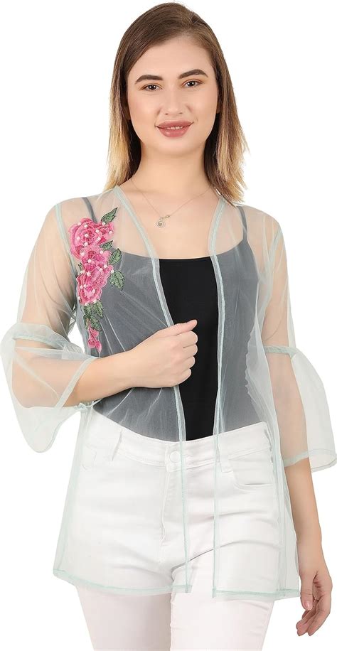 Buy Women Stylish Indo Western Casual wear Online Plus Size net Sheer ...
