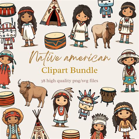 Native American Girl Clip Art