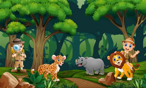 Jungle Safari School Wallpaper – Myindianthings