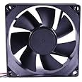 Electronic Spices DC 12V 3'' INCH Cooling Fan for PC Case, CPU Cooler ...