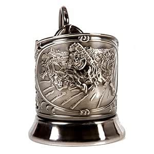 Buy Soviet Drinking Glass Holder Troika Russian Tea Glass Holder ...