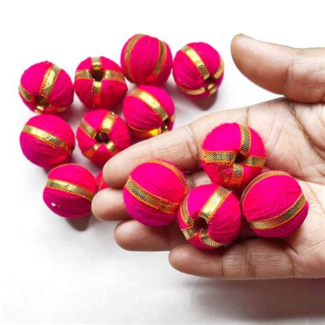 Rani Pink Color Big Size Gota Beads – Adikala - Craft Store
