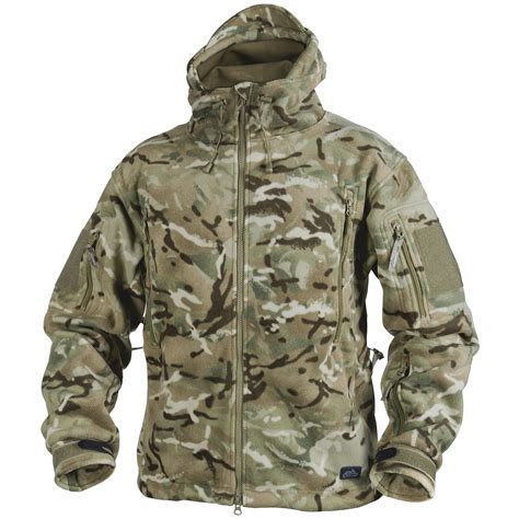 HELIKON PATRIOT TACTICAL HOODED JACKET DOUBLE WARM POLAR HUNTING FLEECE ...
