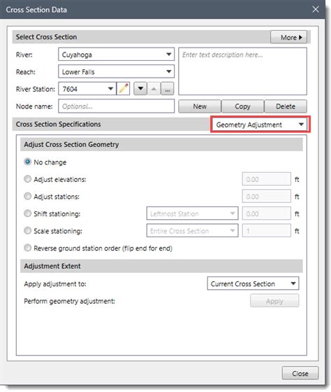 Image result for HEC-RAS Geometry Options