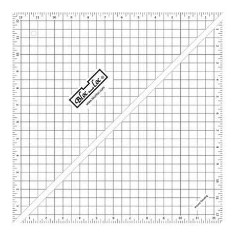 Bloc Loc 12 5 Half Square Triangle Ruler Acrylic Ruler | Desertcart INDIA