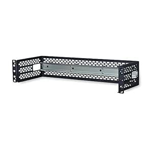Fiber Optic Link 2 RU Rack Mount Dark Gray Alloy Steel DIN Rail Bracket ...