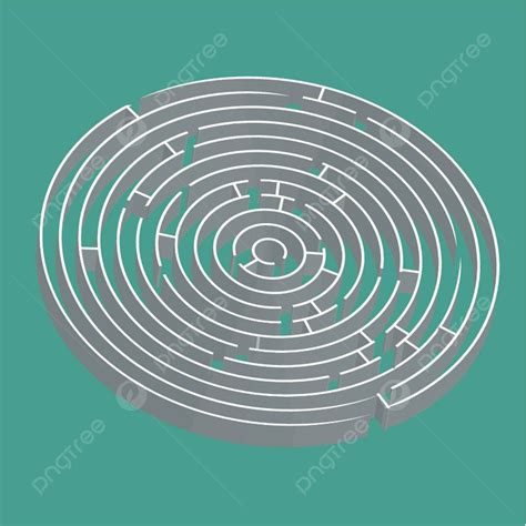 Tridimensional Round Maze Find Clip Art Illustration Vector, Find, Clip Art, Illustration PNG ...